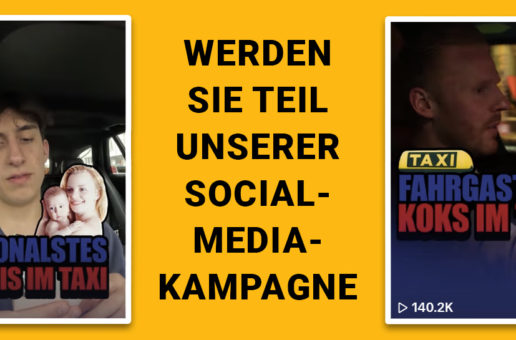 Wir suchen Sie! Werden Sie Teil von Taxi Berlins größter Social-Media-Kampagne!
