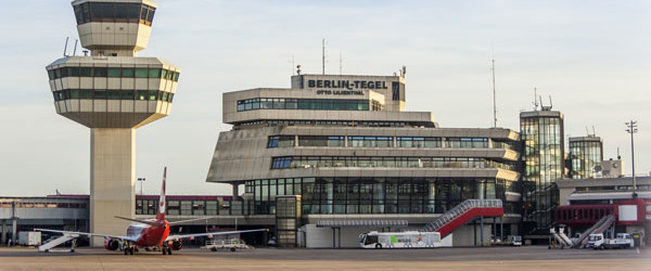 Flughafen Tegel: Dezentrale Vorfahrt gesperrt