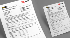 Taxicoupons der Deutschen Bahn/S-Bahn