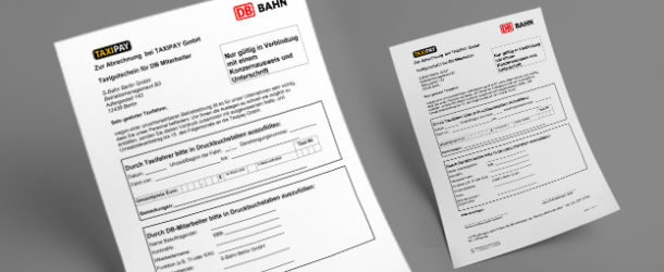 Taxicoupons der Deutschen Bahn/S-Bahn