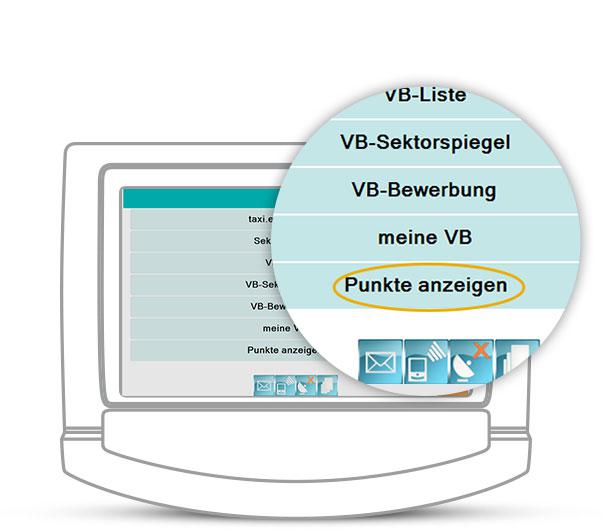 Taxi Berlin - Punkte anzeigen